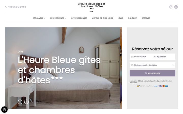 Screenshot of lheurebleue-givenchyengohelle.fr