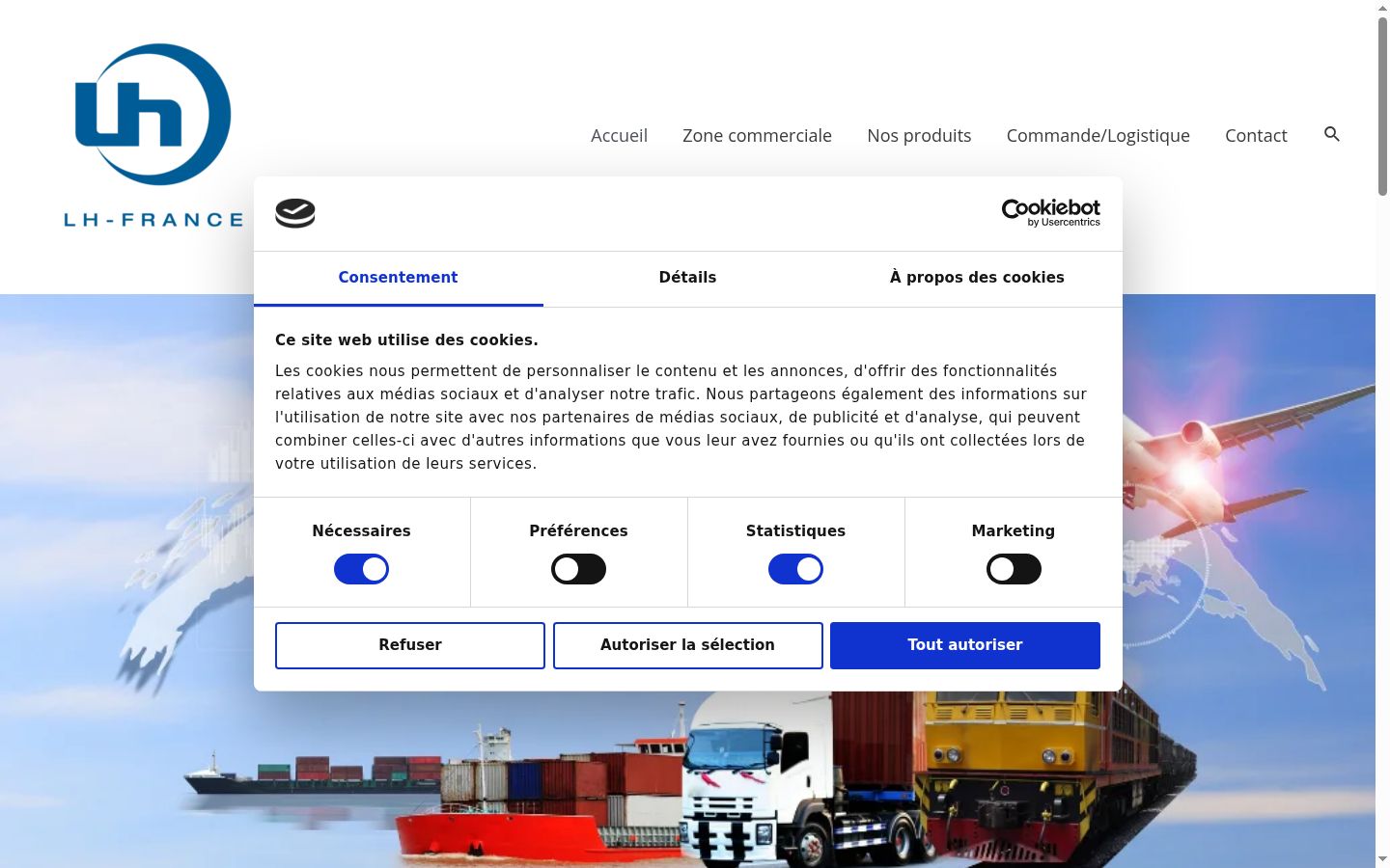 Screenshot tal-banner tal-kunsens muri qabel kwalunkwe interazzjoni