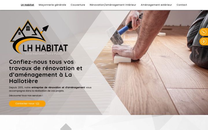 Screenshot of lhhabitat.fr