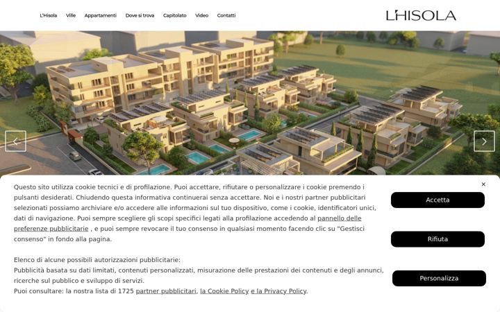 Screenshot of lhisola.it