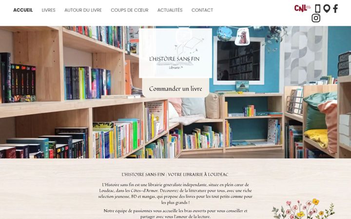 Screenshot of lhistoiresansfin.fr