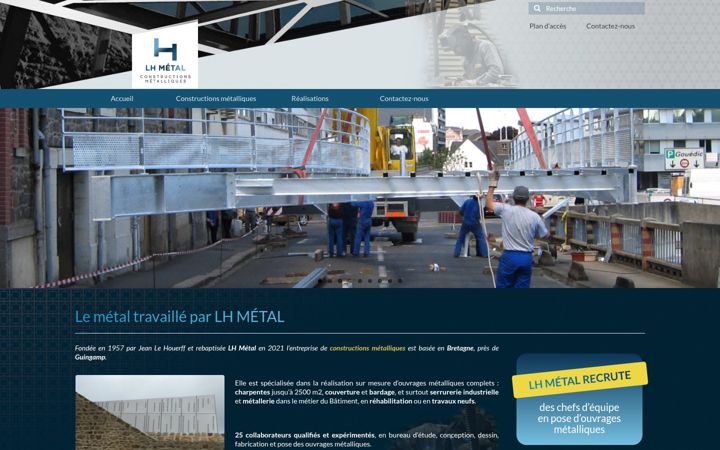 Screenshot of lhmetal.fr
