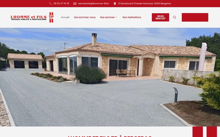 Screenshot of lhomme-fils.fr