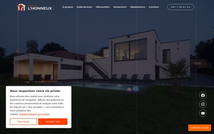 Screenshot of lhonneux-renovation.be