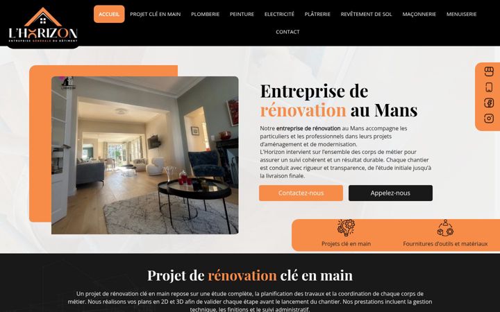 Screenshot of lhorizonrenovation.fr