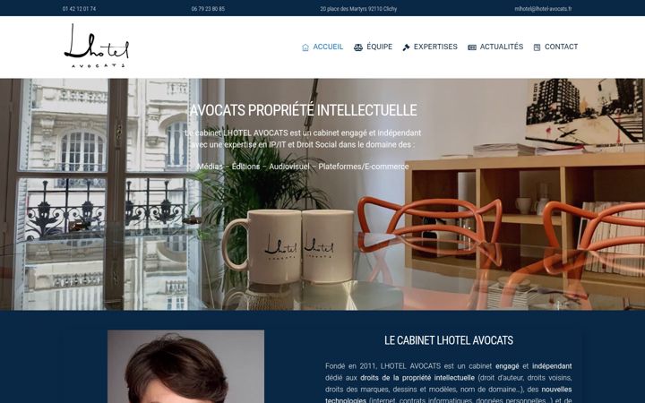 Screenshot of lhotel-avocats.fr