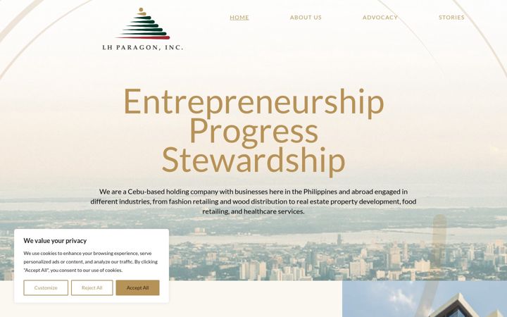 Screenshot of lhparagon.com
