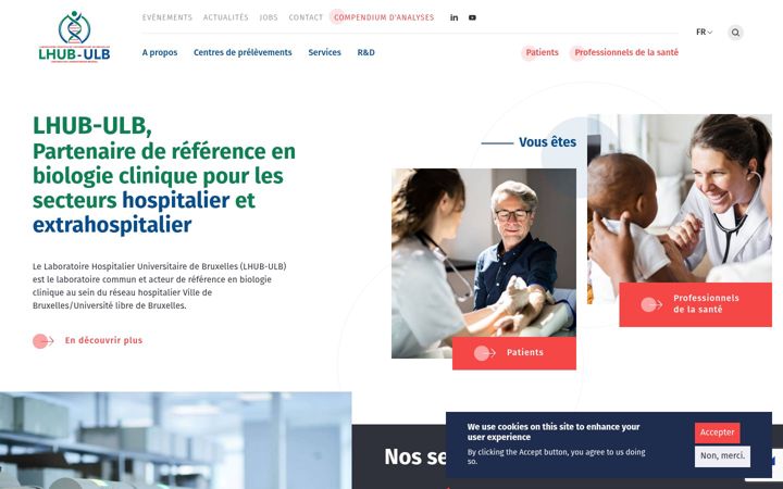 Screenshot of lhub-ulb.be