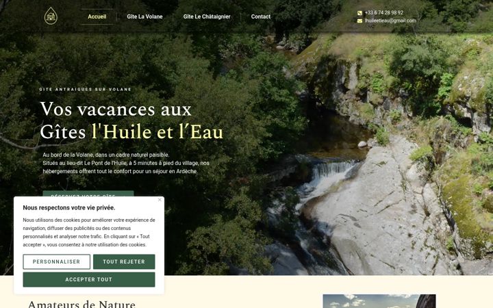 Screenshot of lhuileetleau.fr