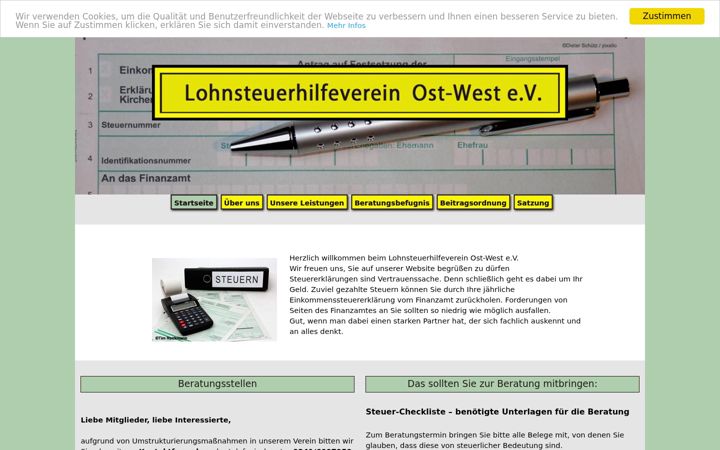 Screenshot of lhv-ost-west.de