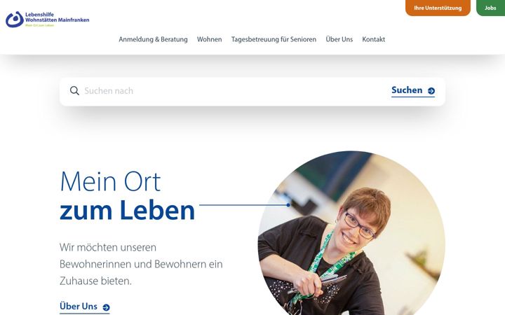 Screenshot of lhw-mainfranken.de