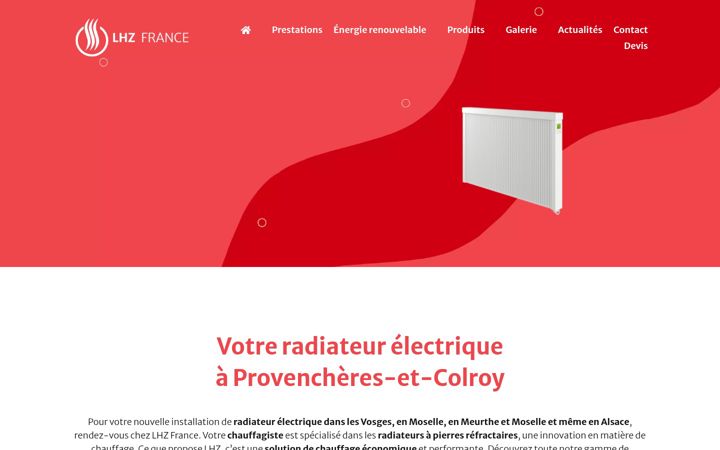 Screenshot of lhzfrance.fr