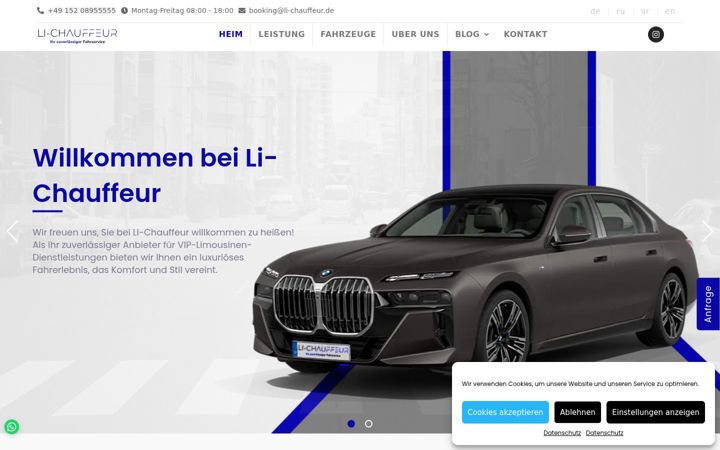 Screenshot of li-chauffeur.de
