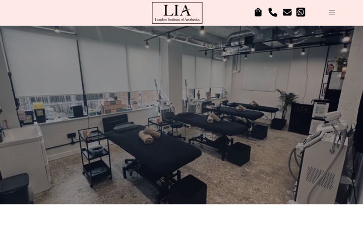 Screenshot of lia-aesthetics.com