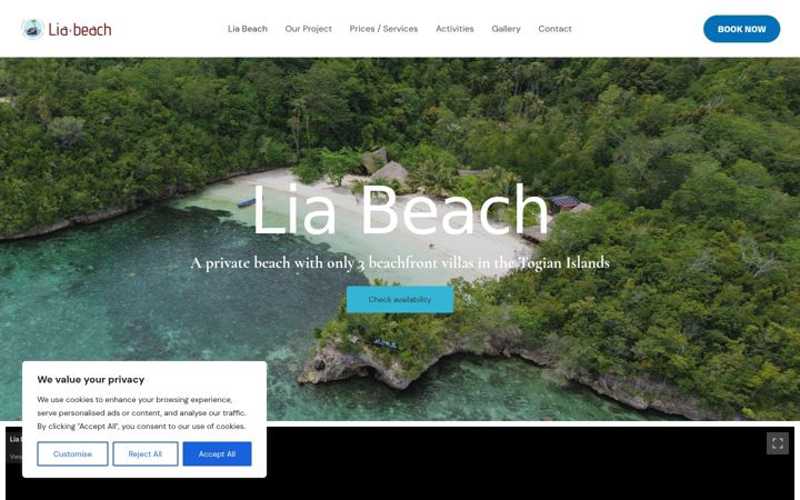 Screenshot of lia-beach.com