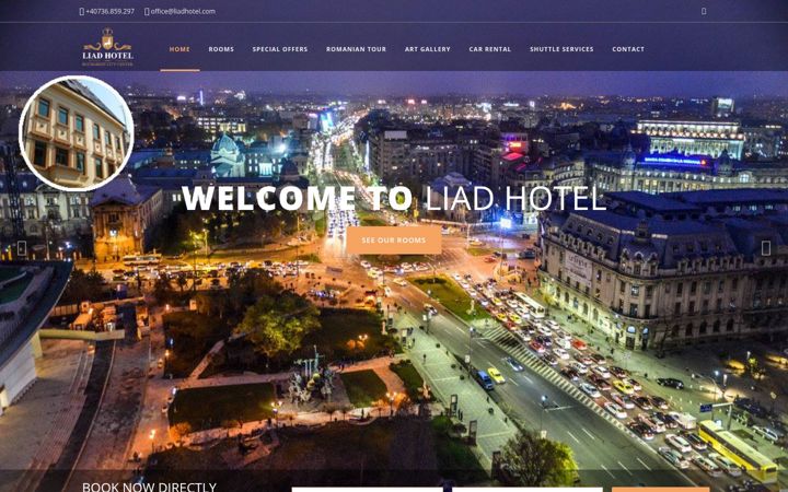 Screenshot of liadhotel.ro