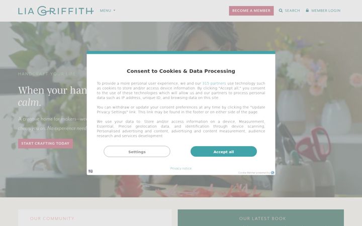Screenshot of liagriffith.com