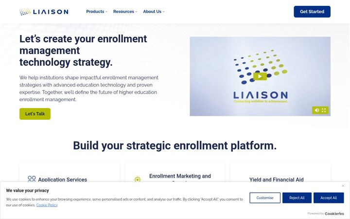 Screenshot of liaisonedu.com