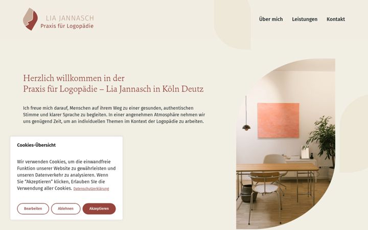 Screenshot of liajannasch.de