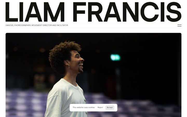 Screenshot of liamfrancis.co.uk
