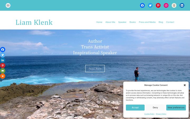 Screenshot of liamklenk.com