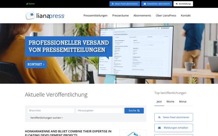 Screenshot of lianapress.de