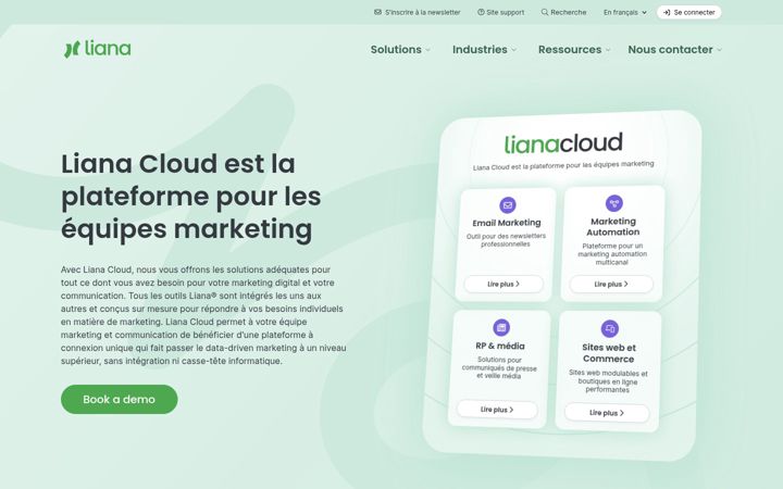 Screenshot of lianatech.fr