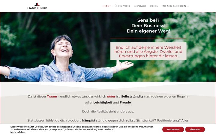 Screenshot of lianelumpe.de