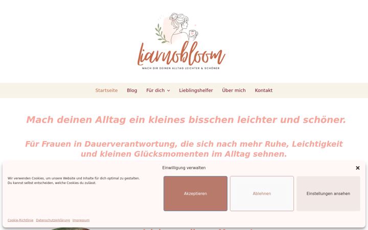 Screenshot of liarnobloom.de