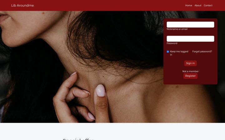 Screenshot of lib-aroundme.com