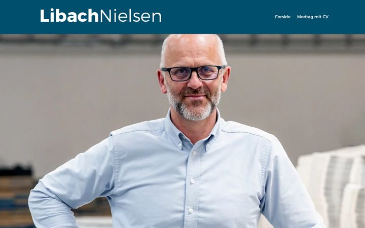 Kuvakaappaus sivustosta libachnielsen.dk
