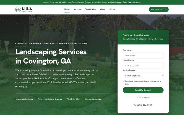 Screenshot of libalandscape.com