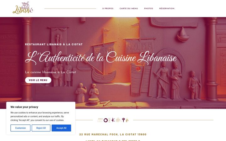 Screenshot of libane.fr
