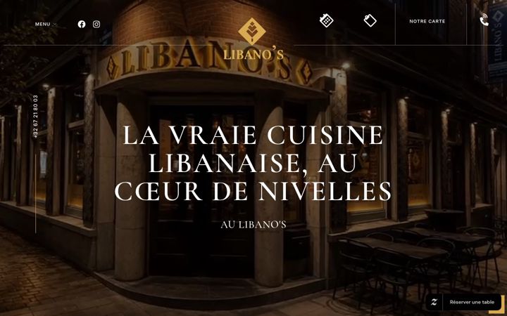 Screenshot of libanos.be