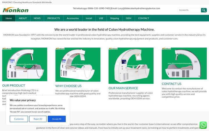 Screenshot of libbecolonhydrotherapydevice.com