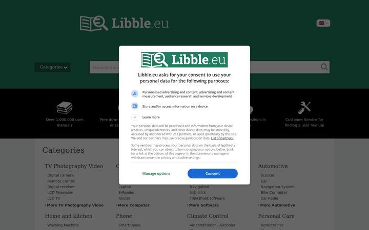 Screenshot of libble.eu