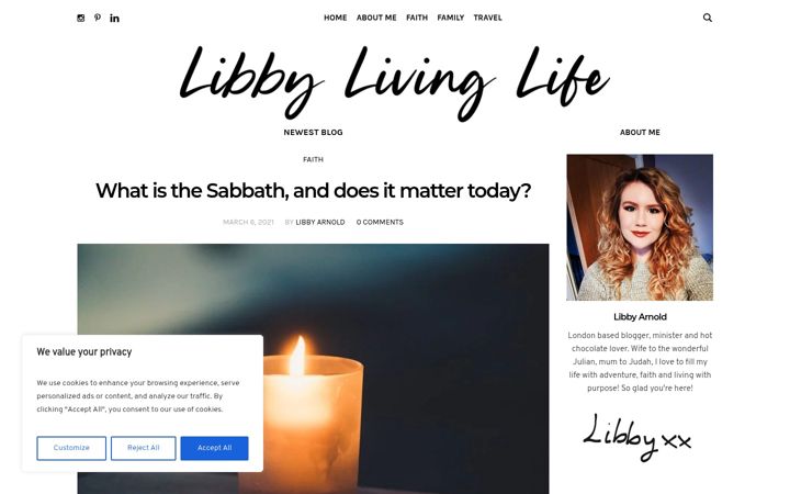 Screenshot of libbylivinglife.co.uk