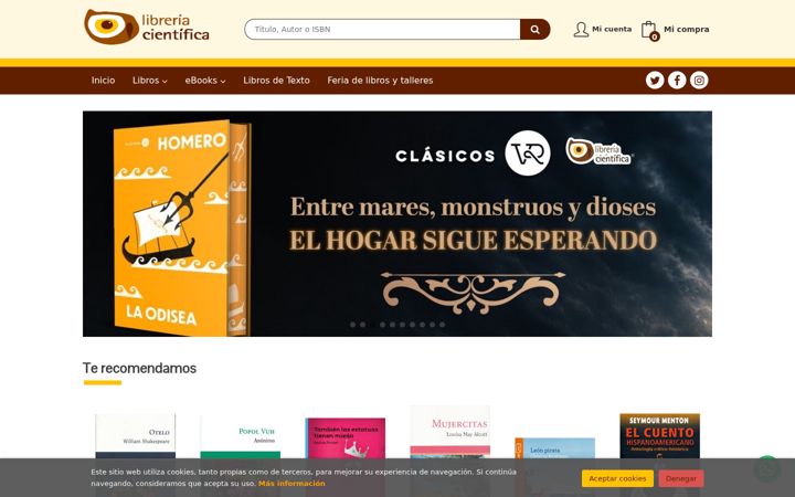 Screenshot of libcientifica.com