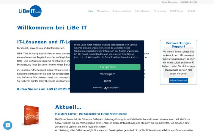 Screenshot of libe-it.de