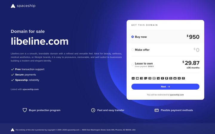 Screenshot of libeline.com