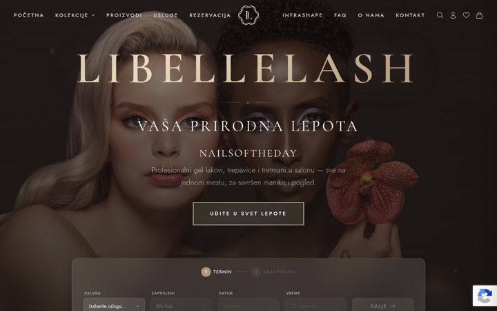 Screenshot of libellelash.com