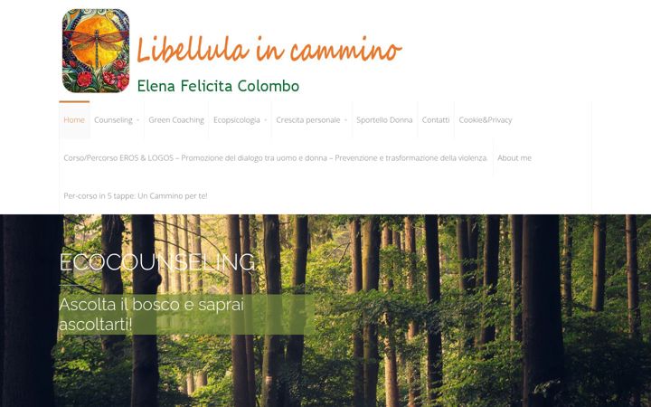Screenshot of libellulaincammino.it