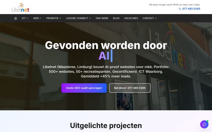 Screenshot of libelnet.nl