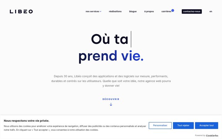 Screenshot of libeo.com