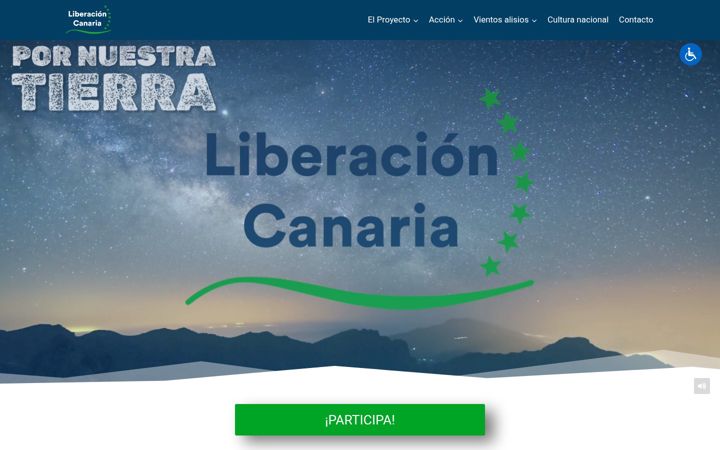 Screenshot of liberacioncanaria.org