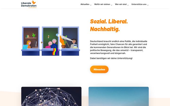 Screenshot of liberale-demokraten.de