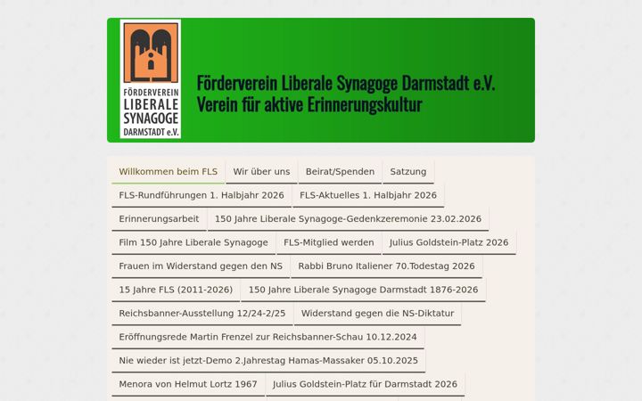 Screenshot of liberale-synagoge-darmstadt.de