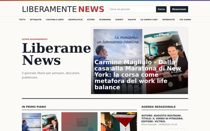 Screenshot of liberamentenews.it