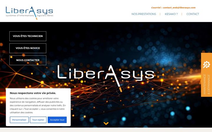 Screenshot of liberasys.com