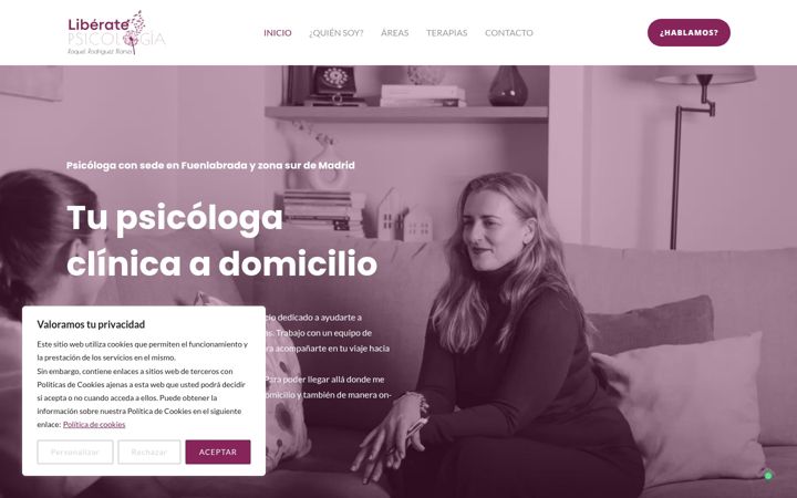 Screenshot of liberatepsicologia.com